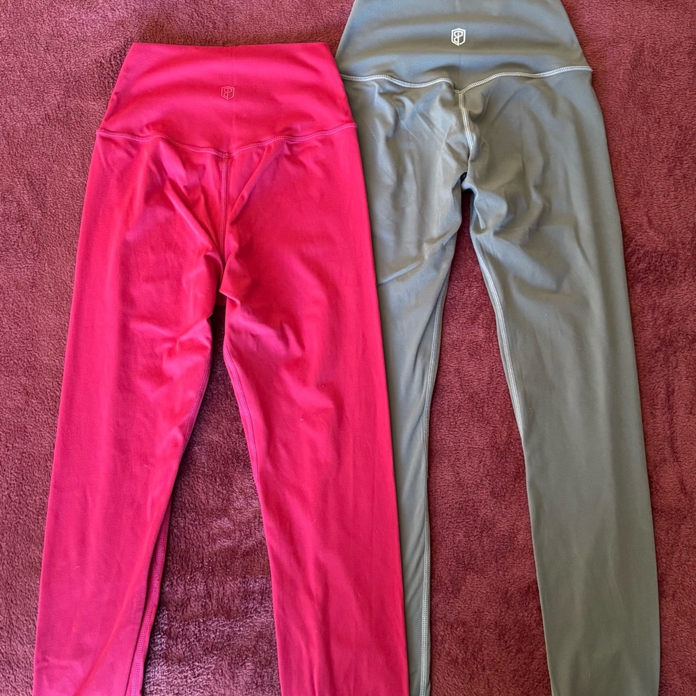 Woman’s Red and Grey Leggings
Sold as bundle
